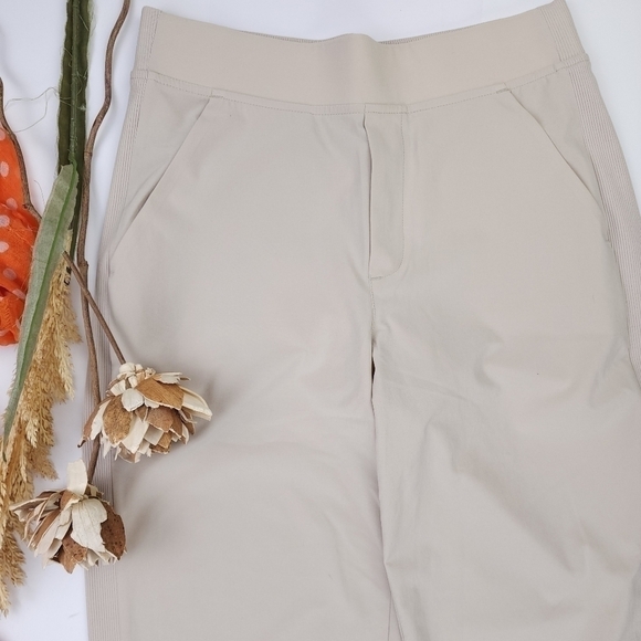New Athleta Cream Casual Excercise Pants Sz 2 - Picture 7 of 13